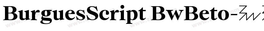 BurguesScript BwBeto字体转换